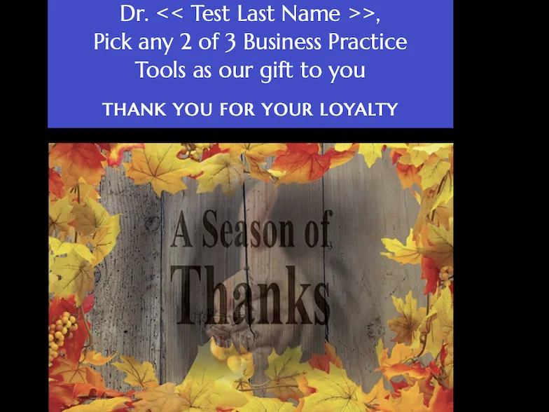 Thanksgiving Campaign promotional email design