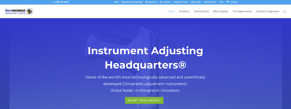 Neuromechanical Innovations — additional website design